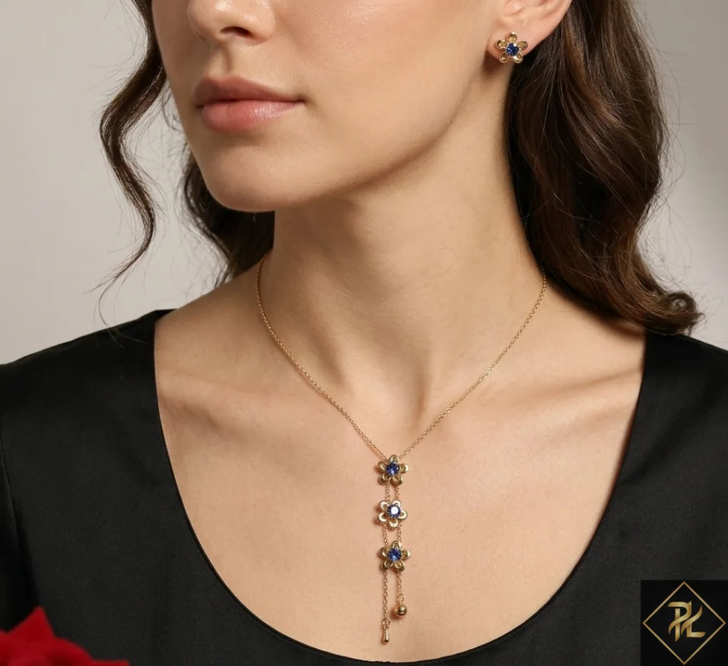 White Evil Eye & Pearl Layered Necklace Set with Pearl Drop Earrings – Gold Tone