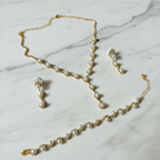 Gold Pearl Set — White Marble Editorial