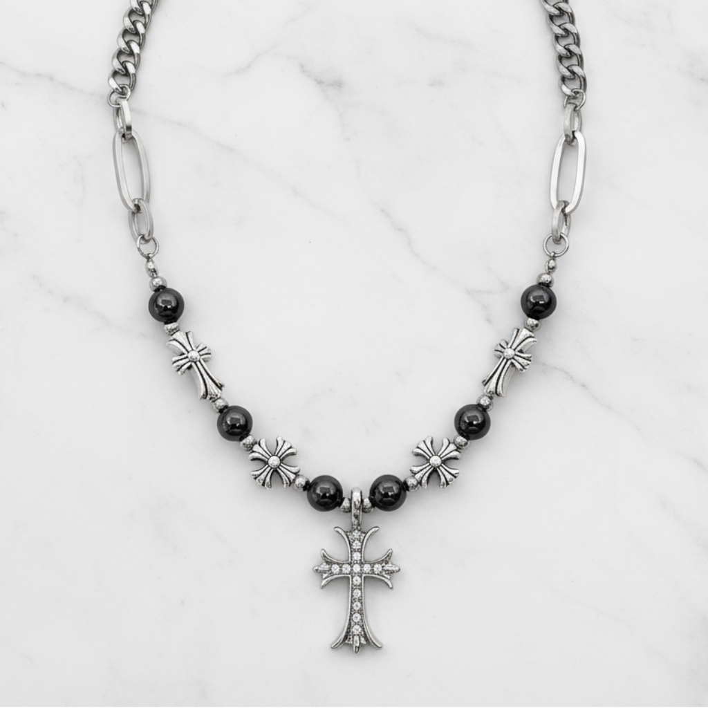 Gothic Cross Flat Lay