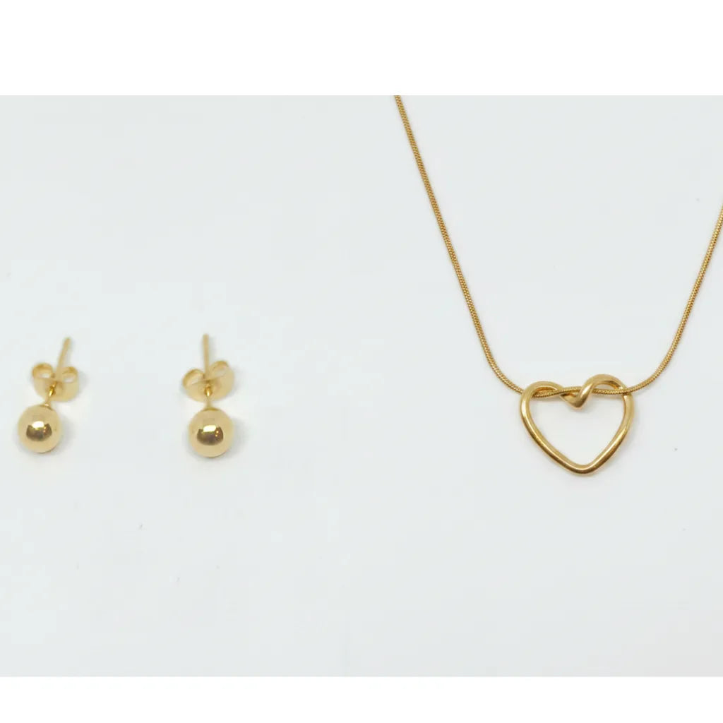 PranaviLuxe™ Elegant Daily Set – Necklace & Earrings