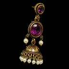 Macro Amethyst Jhumka