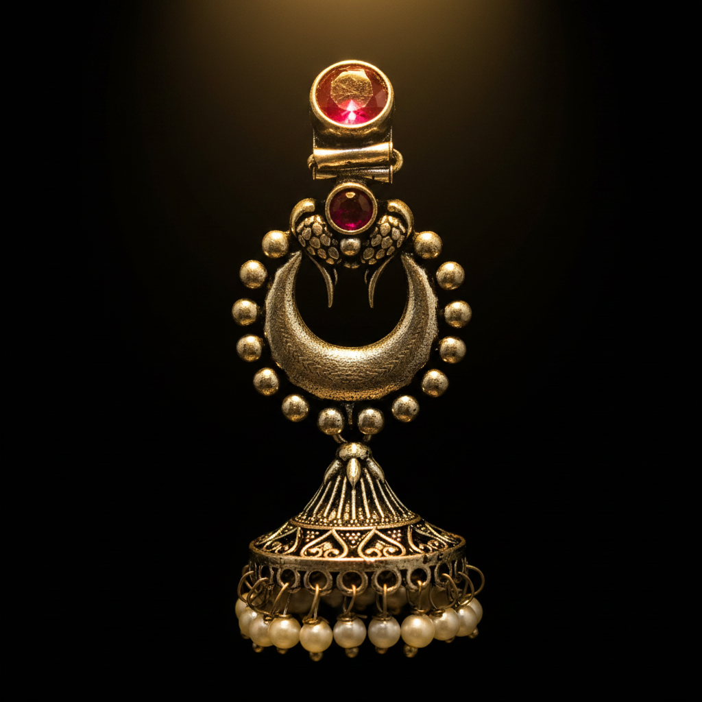 Macro Chandbali Jhumka