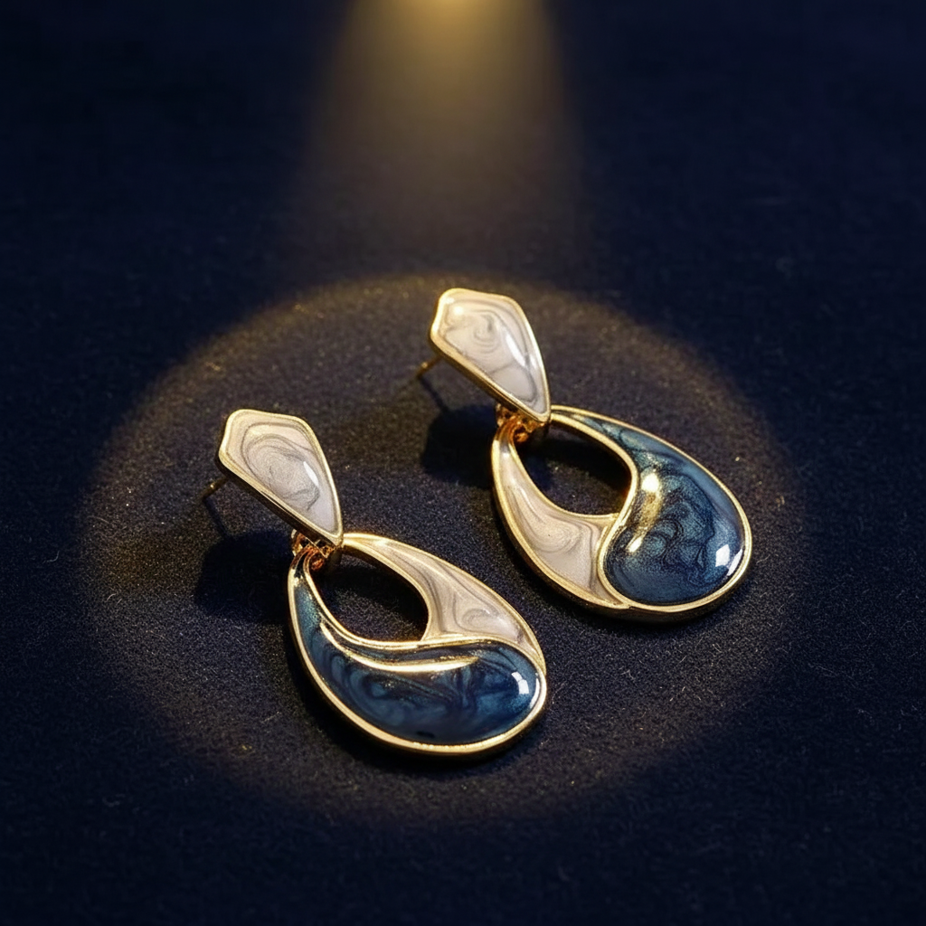 Navy Velvet Side Angle