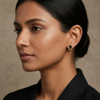 Vintage-Inspired Emerald-Cut Black Onyx Stud Earrings