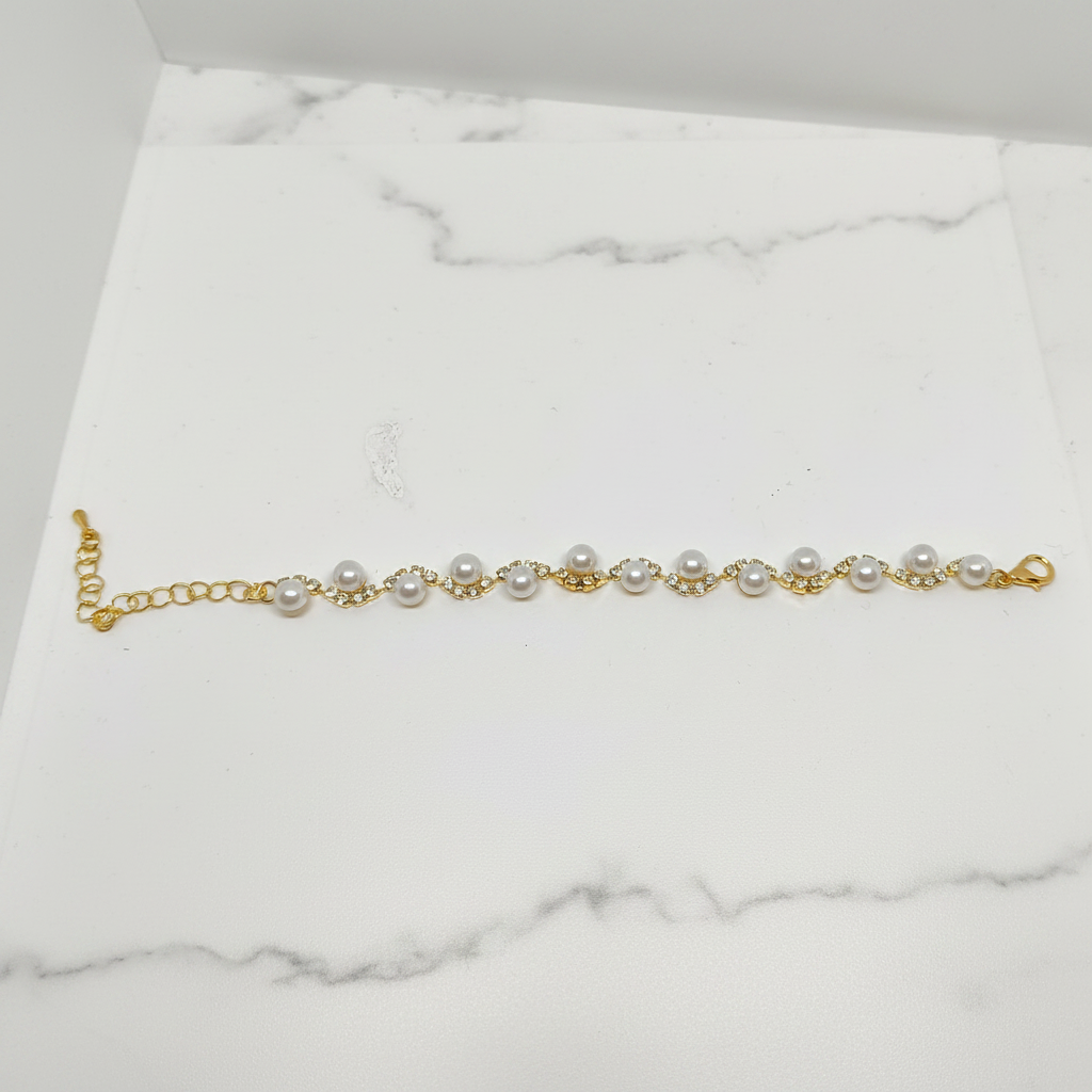 Pearl Crystal Bracelet Editorial