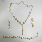 Pearl & Gold Jewelry Set — Editorial White Background