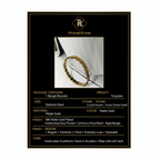 PranaviLuxe 18K Matte Gold Interlocking Daisy Floral Bangle Bracelet Infographic