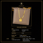 PranaviLuxe Four Leaf Clover Heart Pendant Necklace Infographic