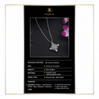 PranaviLuxe Silver Compass Ship Wheel Pendant Necklace Infographic