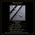 PranaviLuxe Snake Chain Necklace Infographic