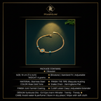 PranaviLuxe Turquoise Sunburst Snake Chain Bracelet Infographic
