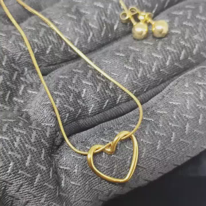PranaviLuxe™ Elegant Daily Set – Necklace & Earrings
